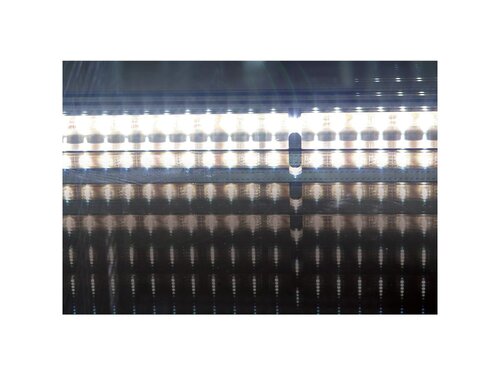 Diamond Modena Line, Wandk�hlregal, Fl�gelt�ren, Schwarz, 1,47 m�, 3 Einlegeb�den, LED-Beleuchtung,BTH 1200 x 570 x 2000 x mm