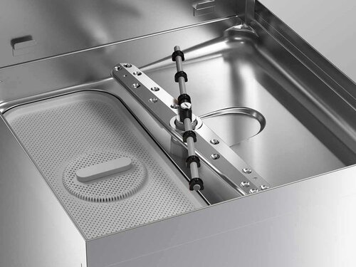 vaiotec EASYLINE Haubensp�lmaschine inkl. Klarsp�lmitteldosier-, Reinigerdosier- und Ablaufpumpe, 400 V, BTH 630x750x1482 mm