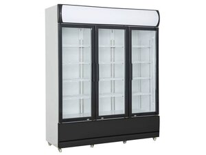 Getrnkekhlschrank mit 3 Tren, LED-Display, auf Rollen,...