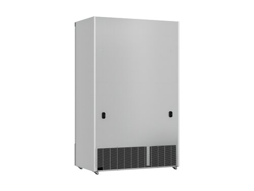 Glast�rk�hlschrank auf Rollen, mit 2 T�ren, Inhalt 1000 Liter, Wei�, BTH 1253 x 710 x 1997 mm