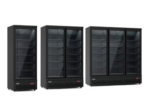 Gefrierschrank mit Glast�ren, auf Rollen, in...