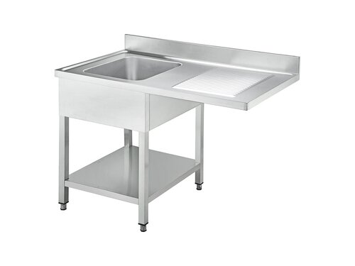 vaiotec EASYLINE 700 Sp�lzentrum, 1 Becken links, Grundboden, BTH 1200 x 700 x 850 mm