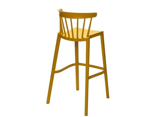 BEST Barhocker Windson Oker-Gelb, indoor & outdoor, BTH 550 x 530 x 1030 mm