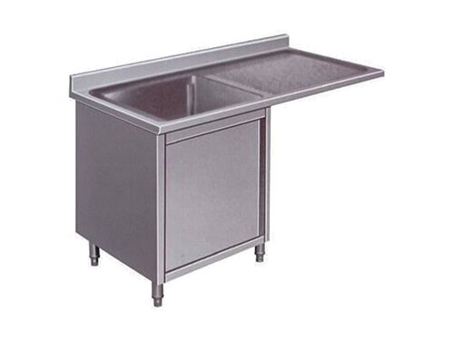 vaiotec TOPLINE 700 Sp�lzentrum, 1 Becken links, Fl�gelt�r, BTH 1400 x 700 x 850 mm