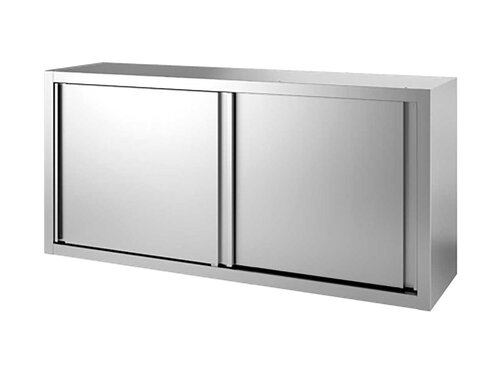 vaiotec TOPLINE 400 Wandh�ngeschrank, Schiebet�ren, Abtropffl�che, BTH 1000 x 400 x 660 mm