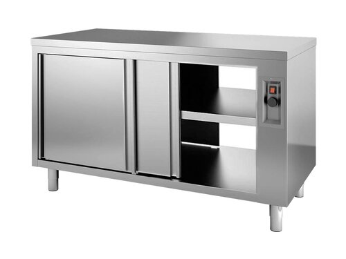 vaiotec TOPLINE 600 W�rmeschrank, Schiebet�ren zur Durchreiche, BTH 1200 x 600 x 850 mm