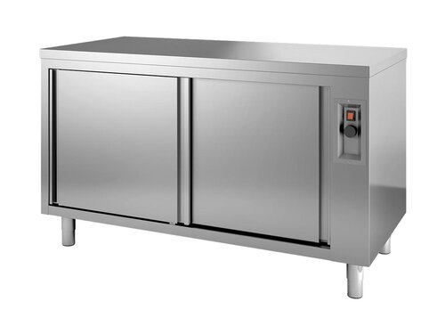 vaiotec TOPLINE 600 W�rmeschrank, Schiebet�ren zur Durchreiche, BTH 1200 x 600 x 850 mm