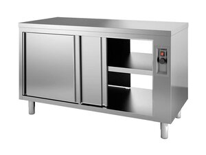 vaiotec TOPLINE 600 W�rmeschrank, Schiebet�ren zur Durchreiche, BTH 2000 x 600 x 850 mm