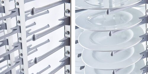 Stalgast Edelstahl Tellerwagen f�r bis zu 80 Teller