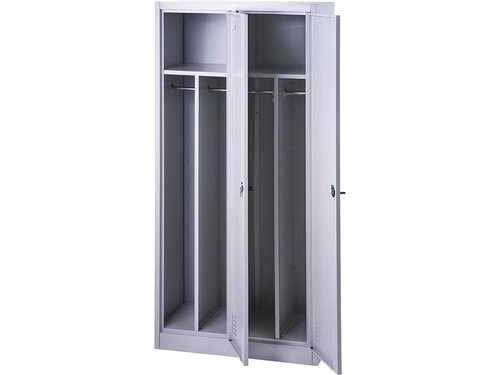 Spind, 2-t�rig, inkl. Schloss, BTH 800 x 450 x 1700 mm