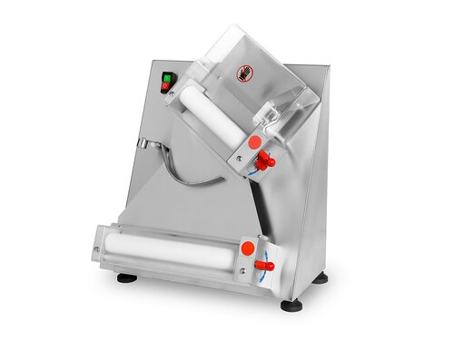vaiotec EASYLINE 30 Teigausrollmaschine, schr�ge Teigzufuhr, f�r Pizzen mit max. � 300 mm, mit 2 Rollen, BTH 490 x 495 x 630 mm