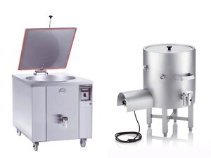 Bastra Kochkessel mit Glyzerinbad, verschiedene Ausf�hrungen