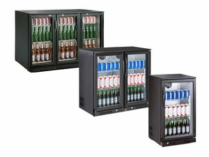 Flaschenkhler, aus lackiertem Stahlblech, Innenraum aus...