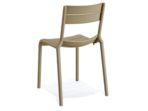 BEST Outdoor Stuhl Calor, Sand, Sitzh�he 450 mm, BTH 550 x 490 x 820 mm