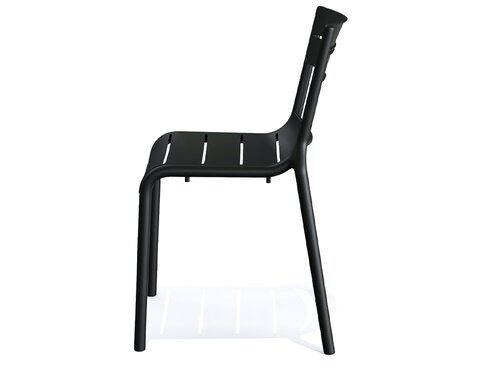 BEST Outdoor Stuhl Calor, Schwarz, Sitzh�he 450 mm, BTH 550 x 490 x 820 mm