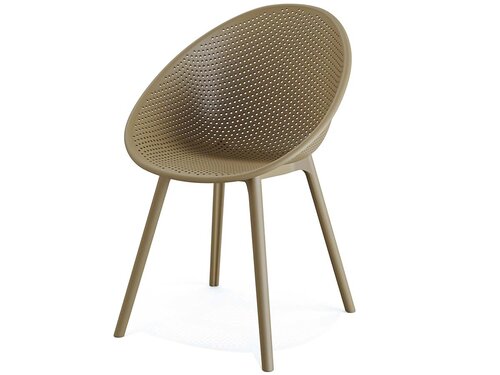 BEST Outdoor Stuhl Qosy, Sand, Sitzh�he 450 mm, BTH 590 x 590 x 830 mm