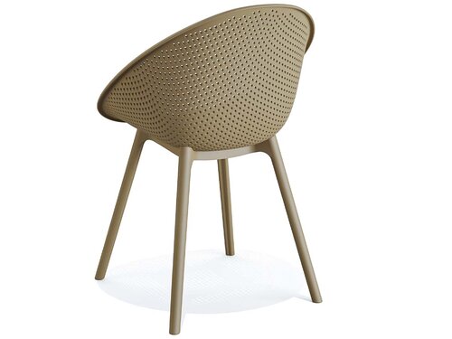 BEST Outdoor Stuhl Qosy, Sand, Sitzh�he 450 mm, BTH 590 x 590 x 830 mm