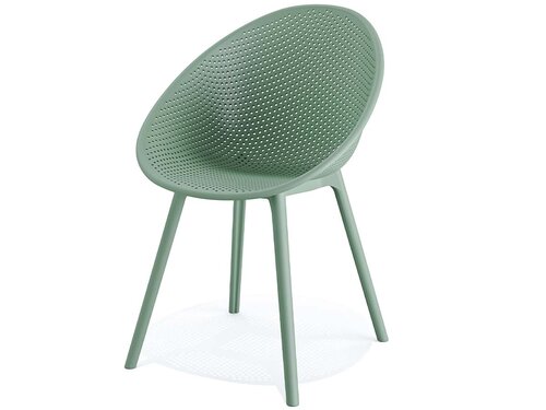 BEST Outdoor Stuhl Qosy, Gr�n, Sitzh�he 450 mm, BTH 590 x 590 x 830 mm