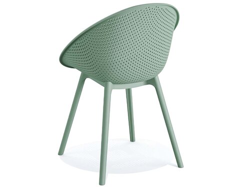 BEST Outdoor Stuhl Qosy, Gr�n, Sitzh�he 450 mm, BTH 590 x 590 x 830 mm