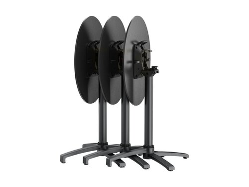 FEROS X Cross Tischgestell niedrig Schwarz, Hhe 740 mm