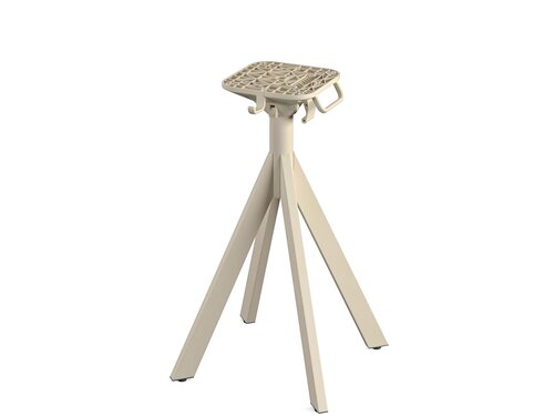 FEROS Infinity Tischgestell niedrig Sand, BTH 600 x 600 x 720 mm
