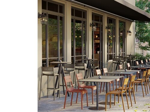 FEROS Urban Tischgestell niedrig Wei�, BTH 450 x 450 x 720 mm