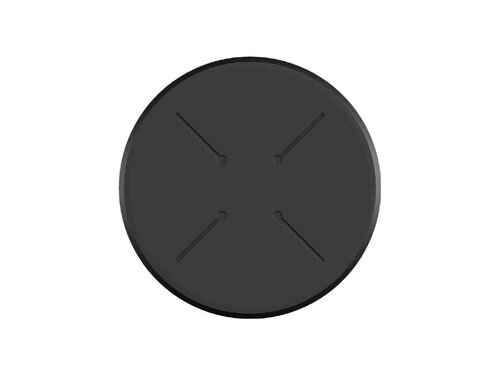 FEROS X Cross Terrassentisch Gestell Schwarz + Midnight Marble HPL Tischplatte �700 mm