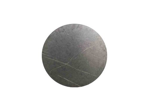 FEROS Infinity Terrassentisch Gestell Wei� + Midnight Marble HPL Tischplatte �700 mm