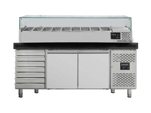 vaiotec EASYLINE Pizzatisch 800 mit 2 Tren & 7...