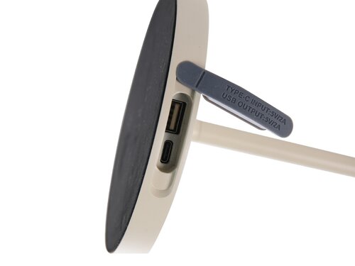 BEST Alpha Tischleuchte, Farbe Beige, Indoor & Outdoor, BTH 150 x 150 x 280 mm