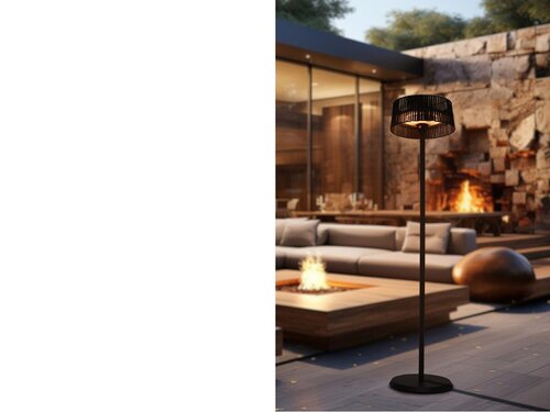 BEST Zen Heater Terrassenheizer, freistehend, 1500�W, Farbe Schwarz, Indoor & Outdoor, BTH 500 x 500 x 2080 mm