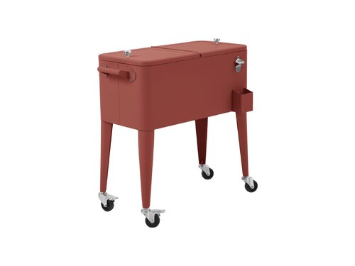 BEST Icy K�hlbox auf R�dern, Farbe Terracotta, Indoor & Outdoor, BTH 430 x 910 x 890 mm