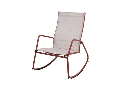 BEST Brody Garten-Schaukelstuhl, Farbe Terracotta, Indoor & Outdoor, BTH 685 x 910 x 970 mm