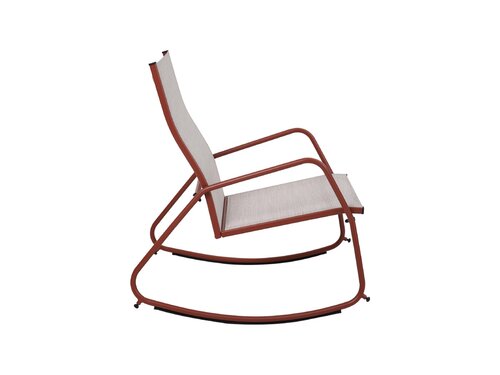 BEST Brody Garten-Schaukelstuhl, Farbe Terracotta, Indoor & Outdoor, BTH 685 x 910 x 970 mm