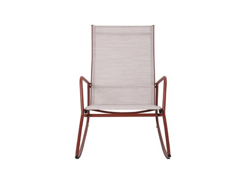 BEST Brody Garten-Schaukelstuhl, Farbe Terracotta, Indoor & Outdoor, BTH 685 x 910 x 970 mm