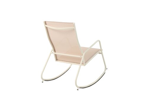 BEST Brody Garten-Schaukelstuhl, Farbe Beige, Indoor & Outdoor, BTH 685 x 910 x 970 mm