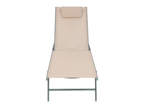 BEST Travis Liegestuhl, Farbe Gr�n-Beige, Indoor & Outdoor, BTH 550 x 1850 x 970 mm