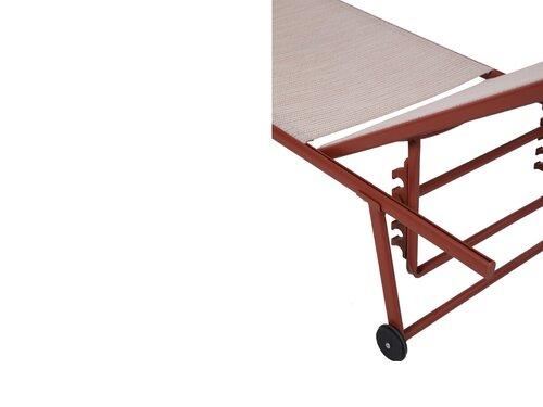 BEST Travis Liegestuhl, Farbe Terracotta, Indoor & Outdoor, BTH 550 x 1850 x 970 mm