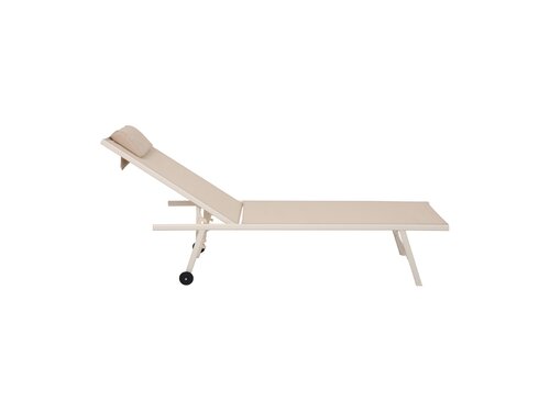 BEST Travis Liegestuhl, Farbe Beige, Indoor & Outdoor, BTH 550 x 1850 x 970 mm