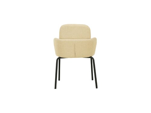 FEROS Paddy Stapelstuhl mit Bezug, Farbe Beige, Indoor, BTH 545 x 580 x 810 mm