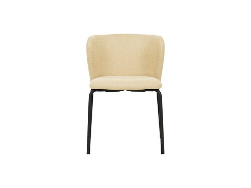 FEROS Break Stapelstuhl mit Bezug, Farbe Beige, Indoor, BTH 545 x 525 x 750 mm