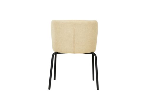 FEROS Break Stapelstuhl mit Bezug, Farbe Beige, Indoor, BTH 545 x 525 x 750 mm