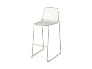 FEROS Mase Barhocker Metall stapelbar, Farbe Beige,...