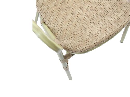 FEROS Tango Bistrostuhl Rattan, Farbe Bambus-Natur, Indoor & outdoor, BTH 560 x 640 x 890 mm