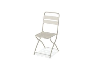 FEROS Breeze Bistro Klappstuhl Metall, Farbe Beige,...