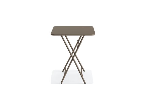 FEROS Breeze Bistro Klapptisch Metall, Farbe Cappuccino, Indoor & outdoor, BTH 600 x 600 x 740 mm