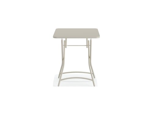 FEROS Breeze Bistro Klapptisch Metall, Farbe Beige, Indoor & outdoor, BTH 600 x 600 x 740 mm