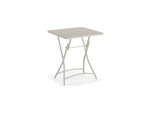 FEROS Breeze Bistro Klapptisch Metall, Farbe Beige,...