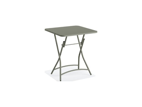 FEROS Breeze Bistro Klapptisch Metall, Farbe Gr�n, Indoor & outdoor, BTH 600 x 600 x 740 mm