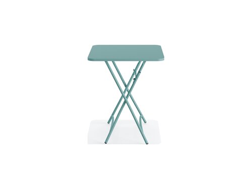 FEROS Breeze Bistro Klapptisch Metall, Farbe Blau, Indoor & outdoor, BTH 600 x 600 x 740 mm